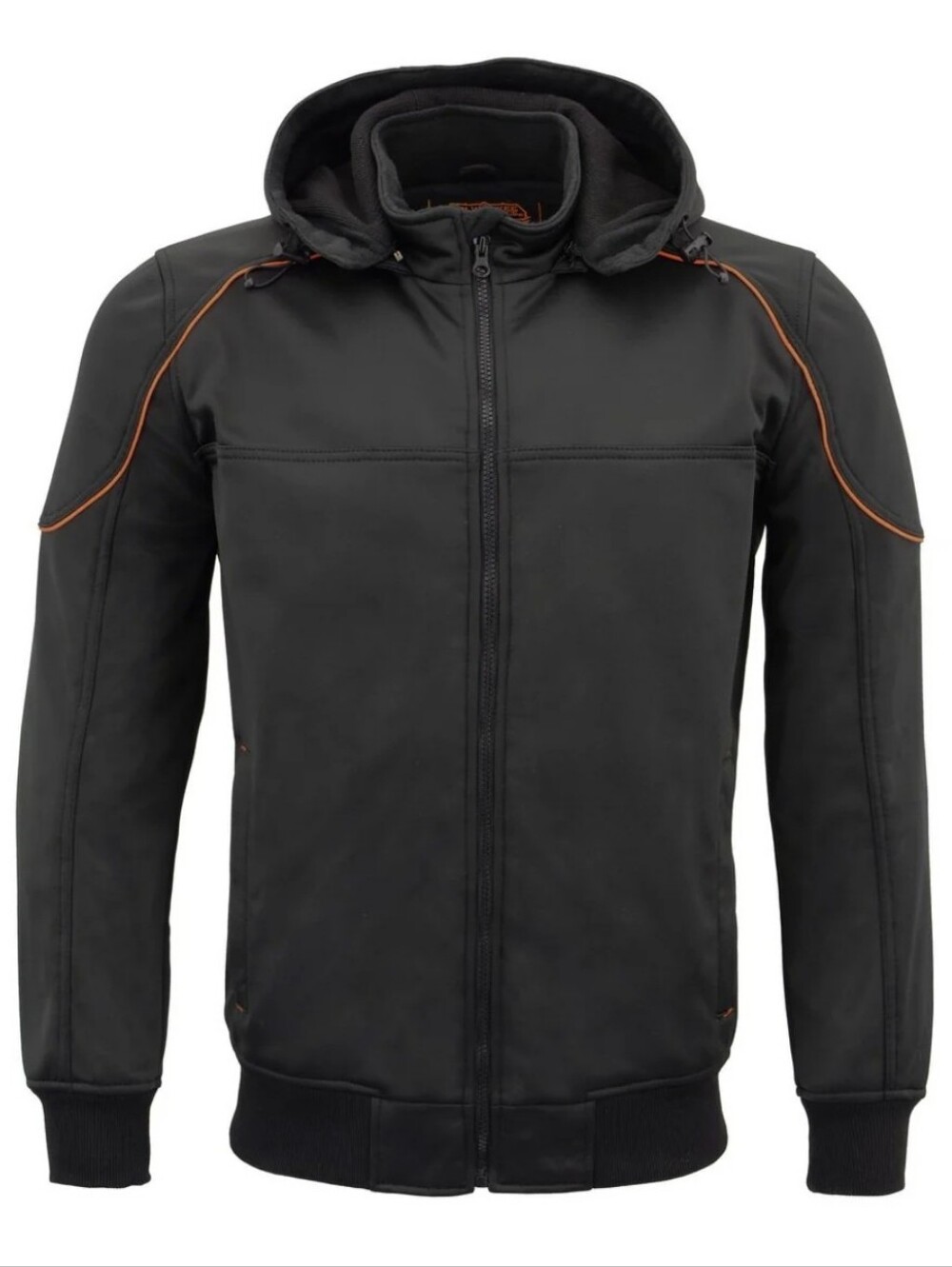 Milwaukee Leather Performance Apparel Soft Shell Armored Moto Hooded Jacket XL